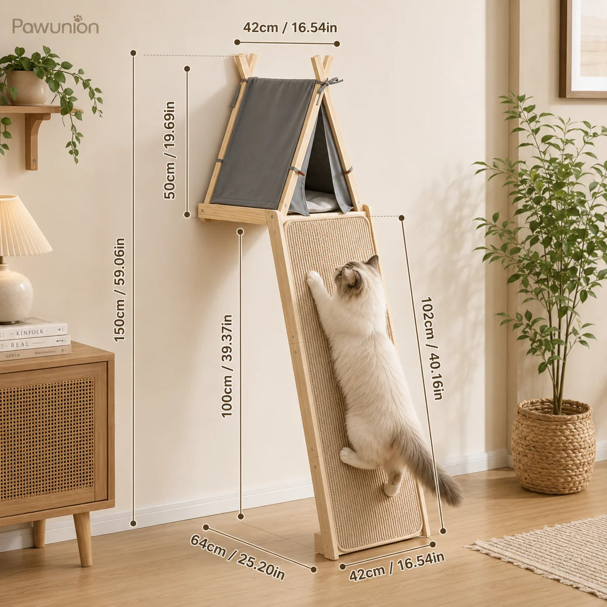 Wall-Mounted Cat Climber - PawUnion