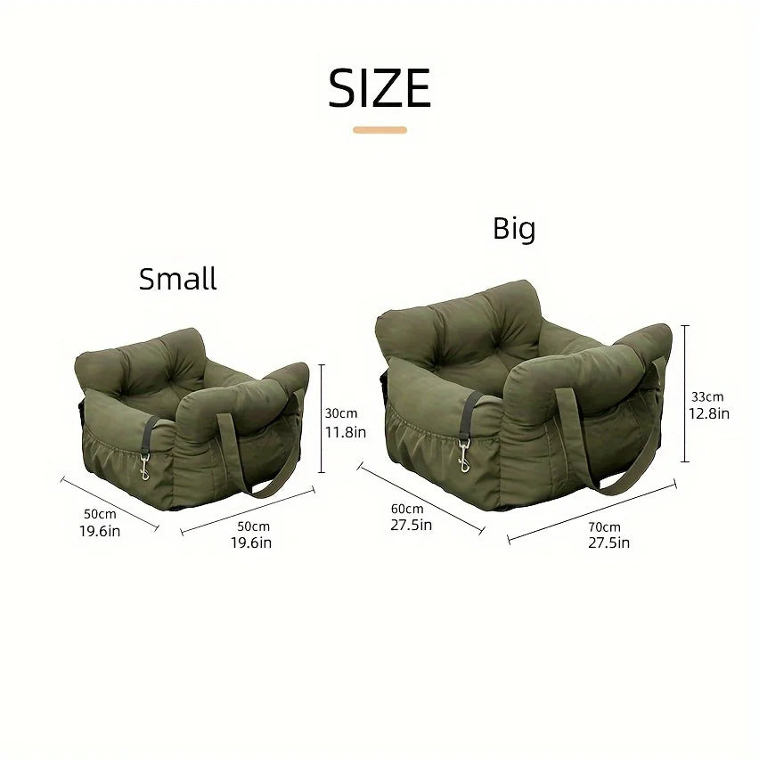Dog Car Seat - Soft & Stylish