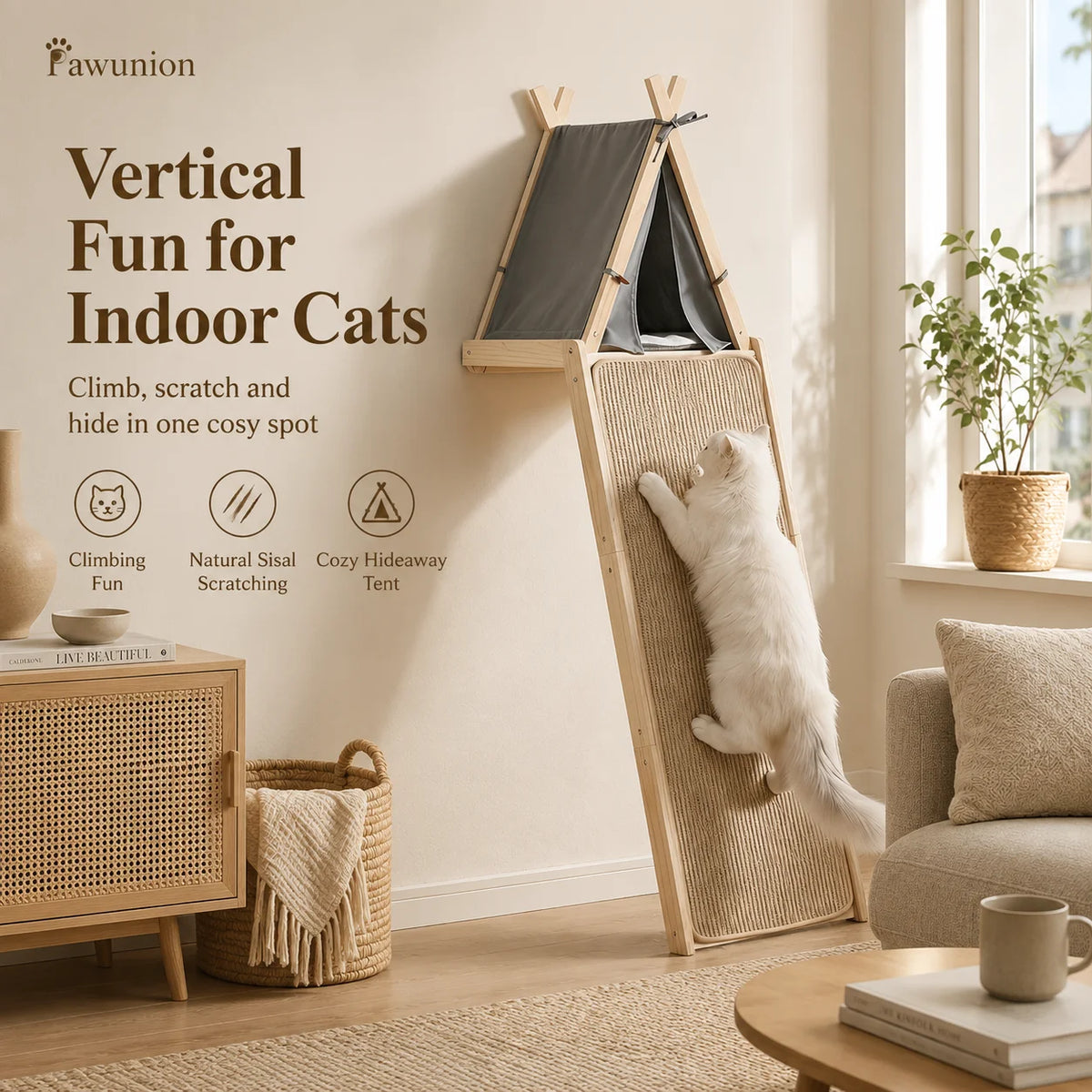 Wall-Mounted Cat Climber - PawUnion