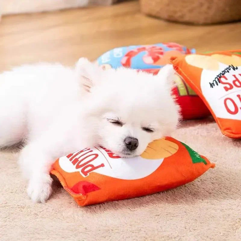 Dog Plush Toy - Yummy Snack!